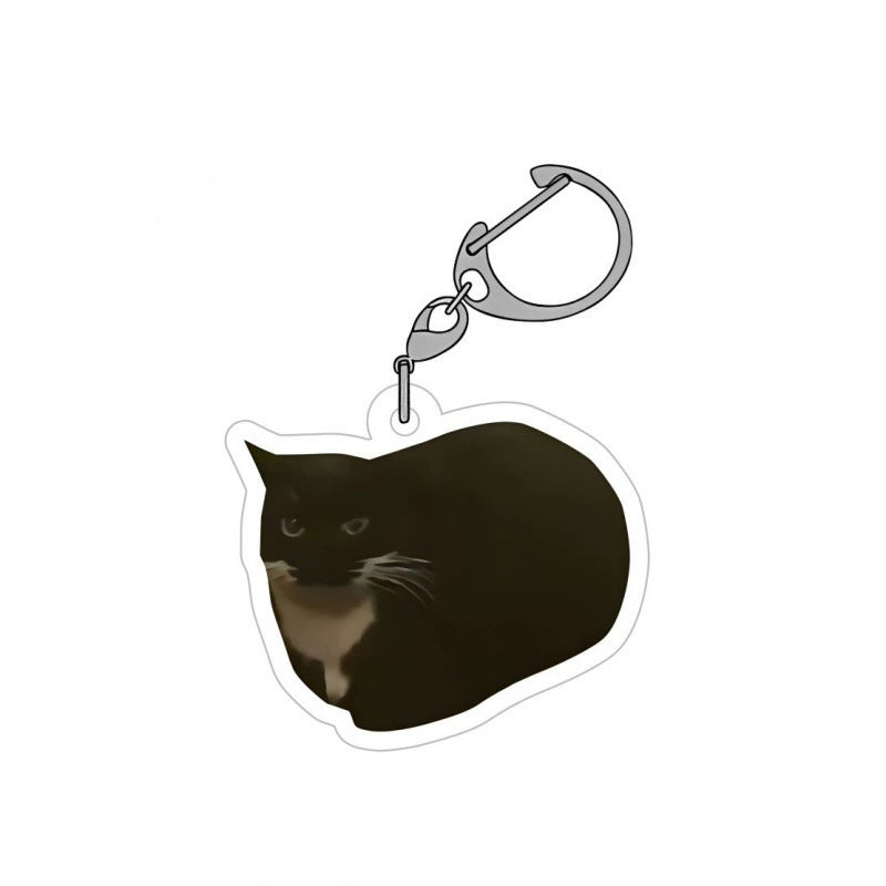 Meme Cat Acrylic Keychain