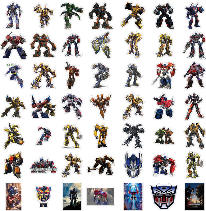 5 Random Transformers Autobots Stickers