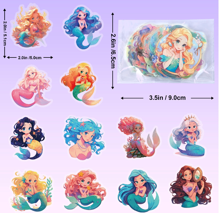 5 Random Mermaid Cute Stickers