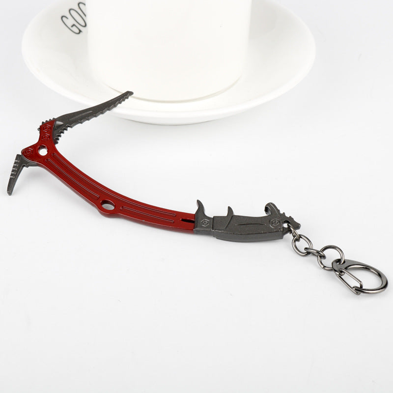 Lara’s Pickaxe Keychain – Tomb Raider Inspired Survival Tool Mini Replica