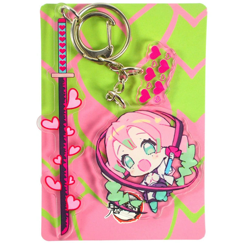 Demon Slayer Acrylic Chibi Character Set Keychains