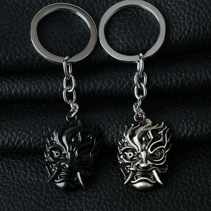 Samurai Mask Keychain/Pendant – Cyberpunk 2077 Inspired Metal Accessory
