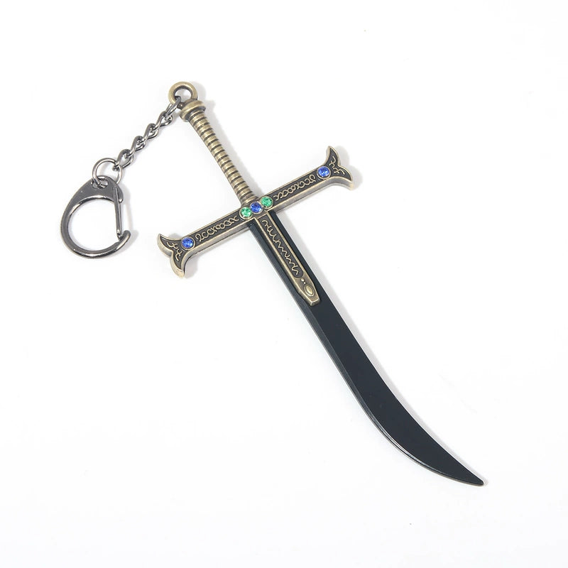 Mihawk's Black Blade Sword Koru Pendant {One Piece}