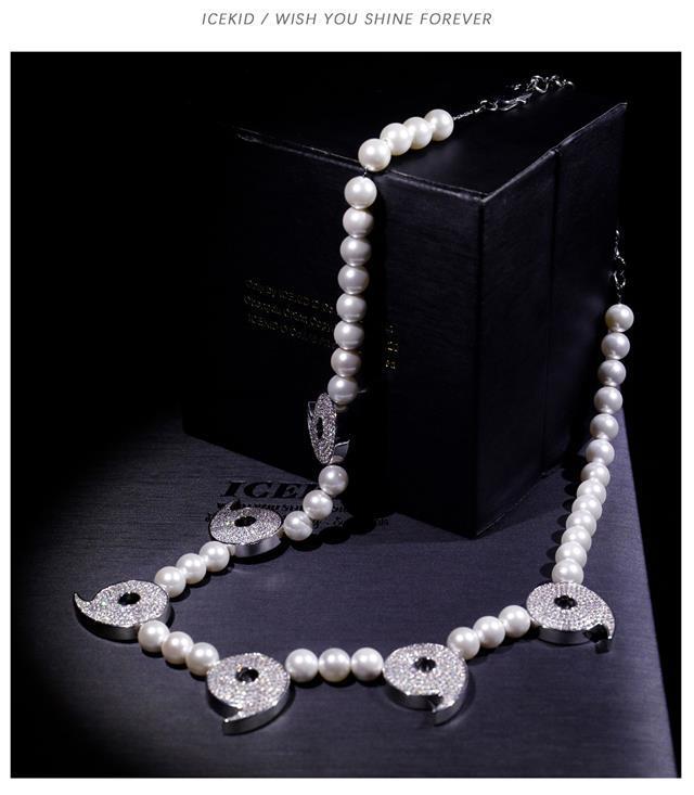 Uchiha Mangekyou Pearl Necklace – Naruto-Inspired Luxury Jewelry