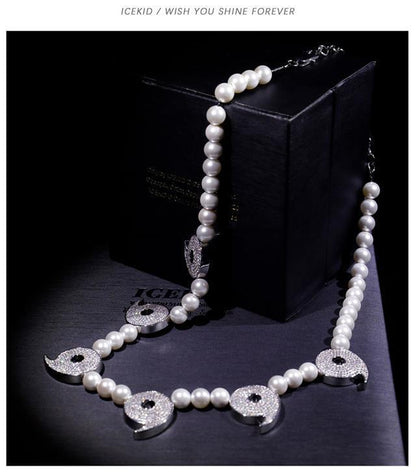 Uchiha Mangekyou Pearl Necklace – Naruto-Inspired Luxury Jewelry