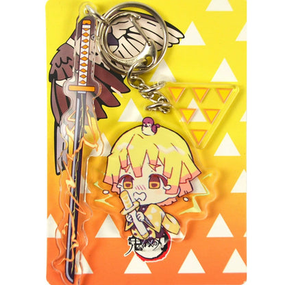 Demon Slayer Acrylic Chibi Character Set Keychains