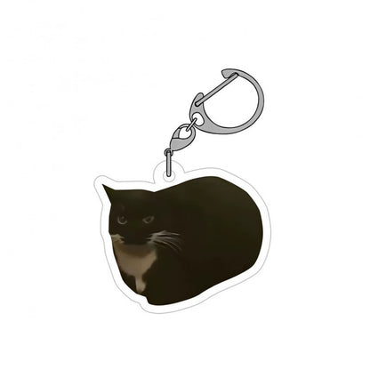 Meme Cat Acrylic Keychain