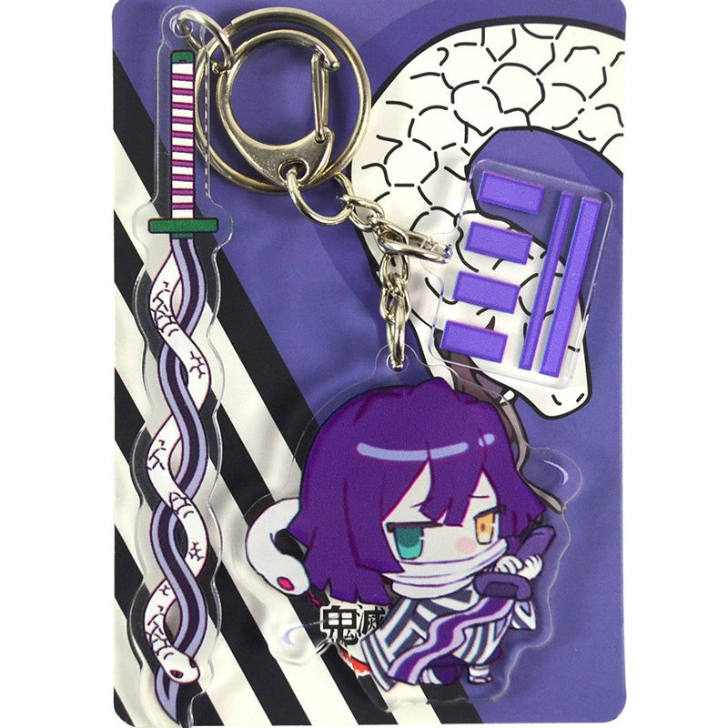 Demon Slayer Acrylic Chibi Character Set Keychains