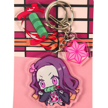Demon Slayer Acrylic Chibi Character Set Keychains