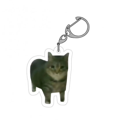 Meme Cat Acrylic Keychain