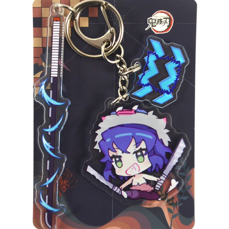 Demon Slayer Acrylic Chibi Character Set Keychains