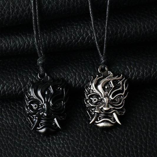 Samurai Mask Keychain/Pendant – Cyberpunk 2077 Inspired Metal Accessory
