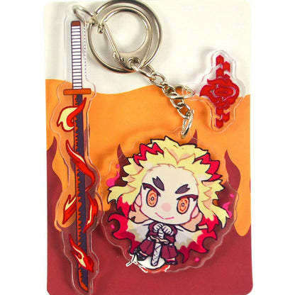 Demon Slayer Acrylic Chibi Character Set Keychains
