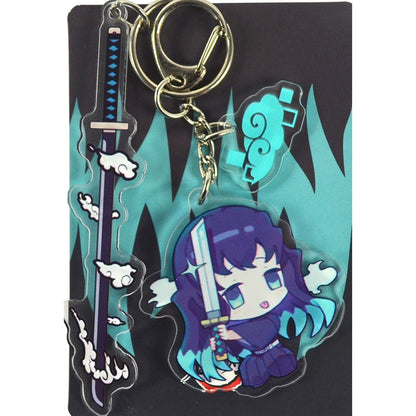 Demon Slayer Acrylic Chibi Character Set Keychains