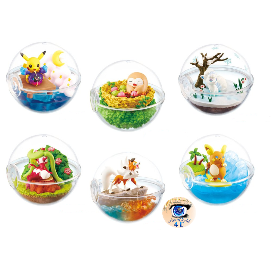 PokeMon Pokeball Terrarium Set 8ight {Spl. Drop}