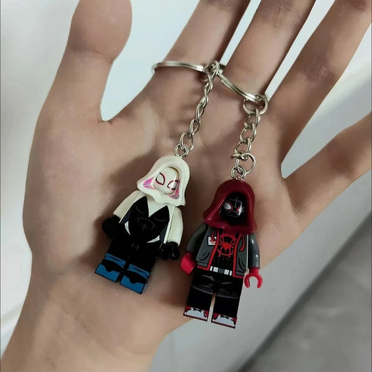 Spiderman Couple Lego Keychain