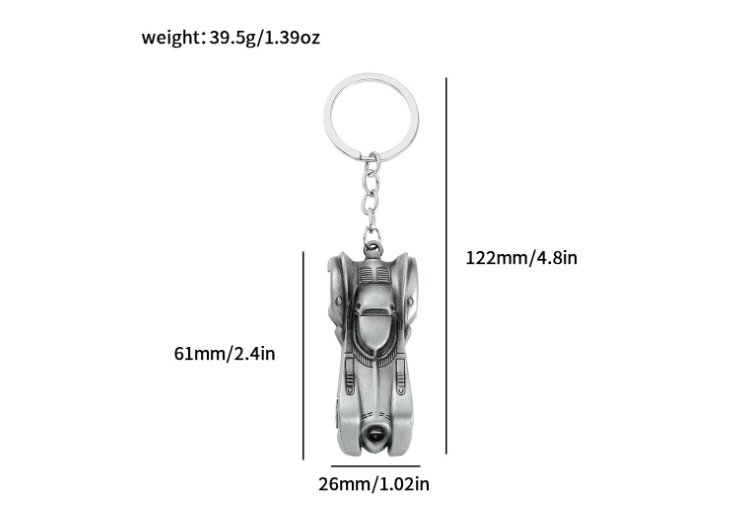 Batmobile Metal Keychains