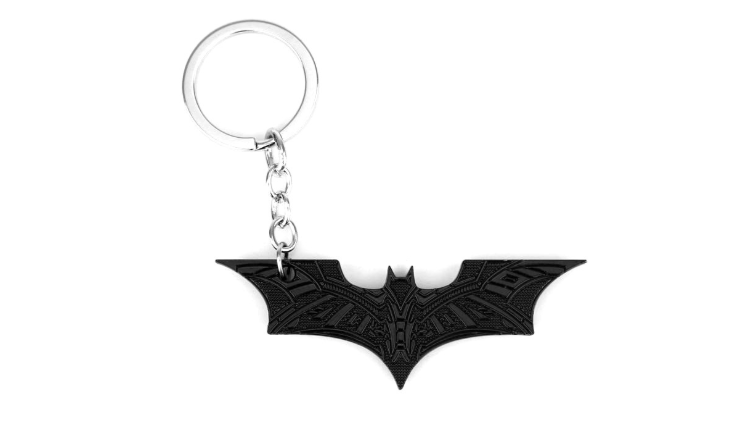 Bat Logo Metal Keychains