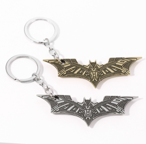 Bat Logo Metal Keychains