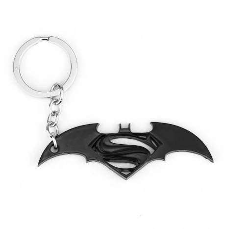 Batman And Superman Logo Metal Keychains