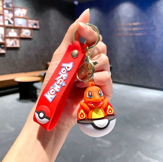 Pokemon Pokeball Rubber Keychains