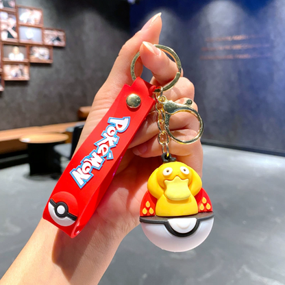 Pokemon Pokeball Rubber Keychains