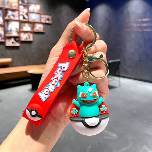 Pokemon Pokeball Rubber Keychains