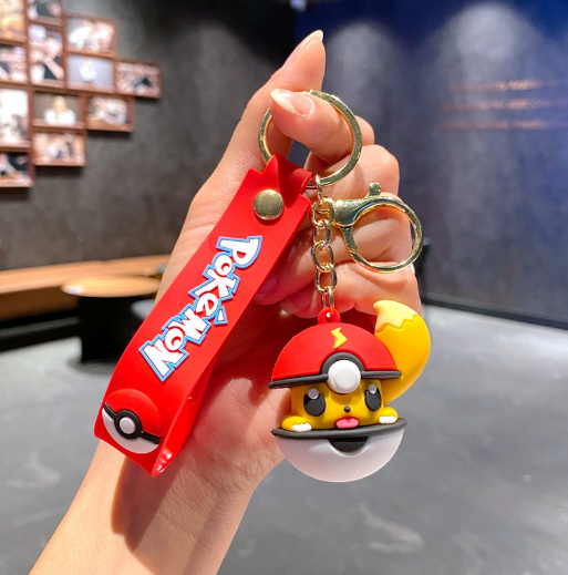 Pokemon Pokeball Rubber Keychains