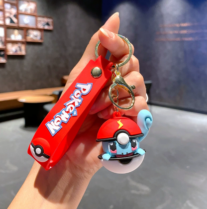 Pokemon Pokeball Rubber Keychains