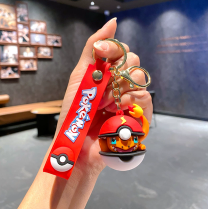 Pokemon Pokeball Rubber Keychains