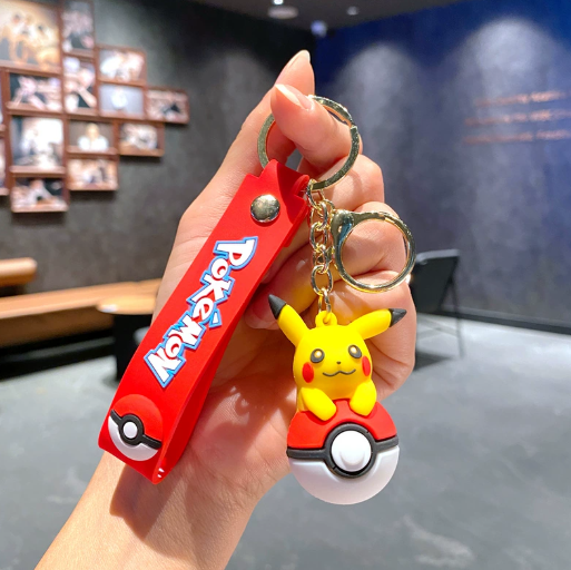 Pokemon Pokeball Rubber Keychains