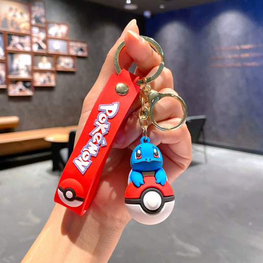 Pokemon Pokeball Rubber Keychains