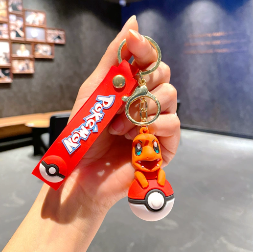 Pokemon Pokeball Rubber Keychains