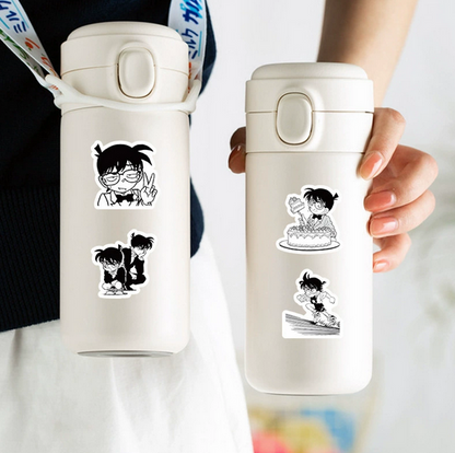 5 Random Detective Conan B/W Stickers