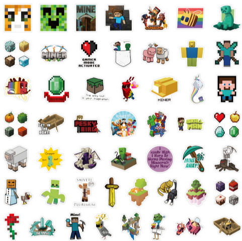 5 Random Minecraft Stickers