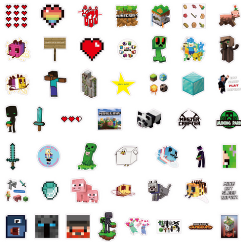 5 Random Minecraft Stickers