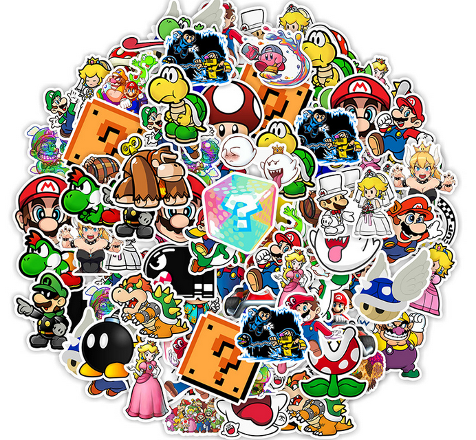 5 Random Super Mario Stickers