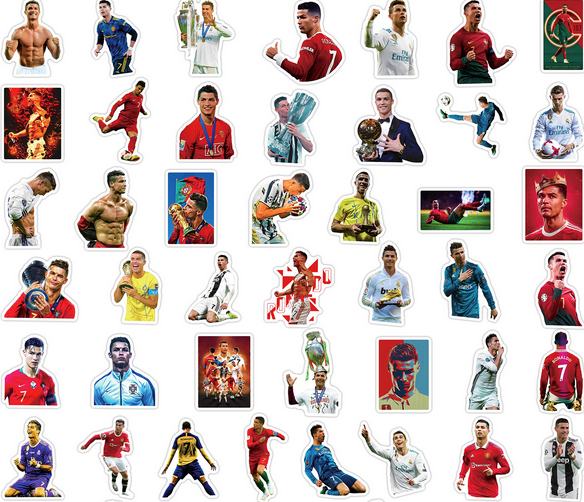 5 Random Ronaldo Goat Stickers