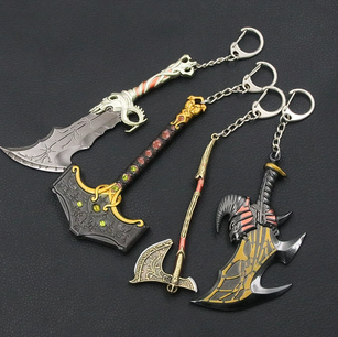 God Of War Weapon Keychains