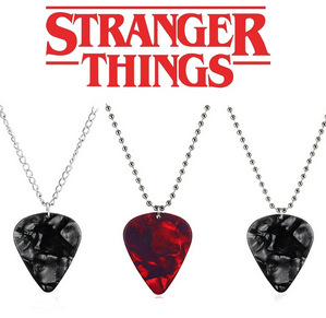 Stranger Things Guitar Pick Necklace