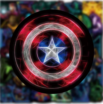 5 Random Neon Marvel Stickers