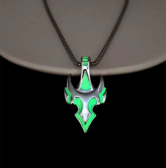 Glow In the Dark Metal Necklaces