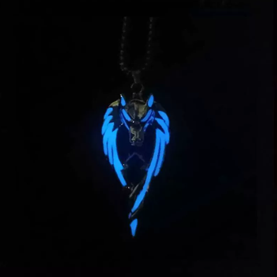 Glow In the Dark Metal Necklaces