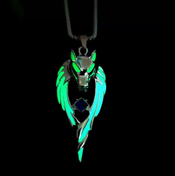 Glow In the Dark Metal Necklaces