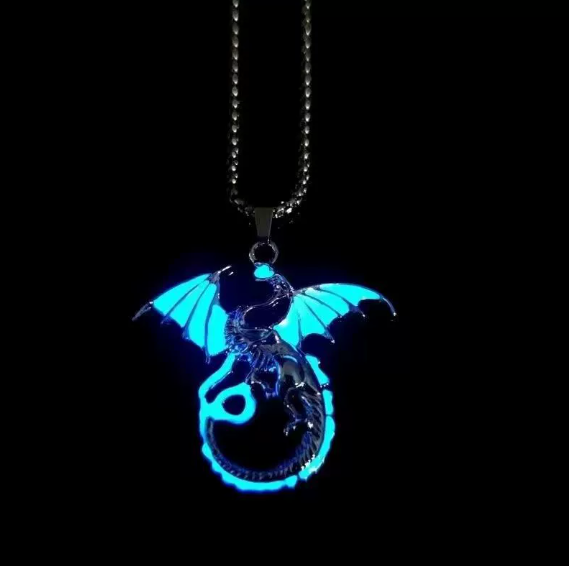Glow In the Dark Metal Necklaces