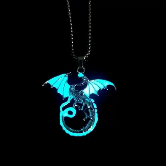 Glow In the Dark Metal Necklaces