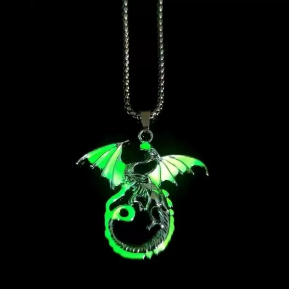 Glow In the Dark Metal Necklaces