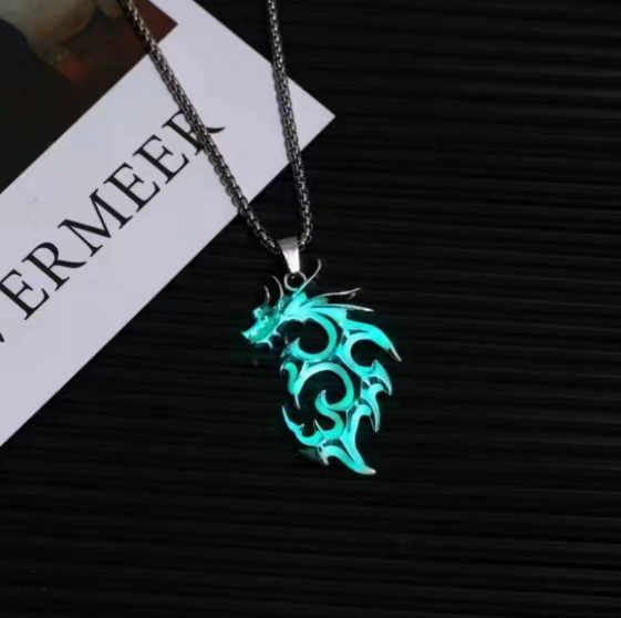 Glow In the Dark Metal Necklaces