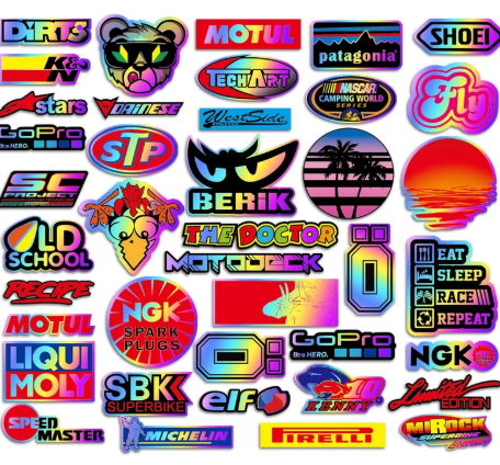 5 Random Glossy JDM Stickers