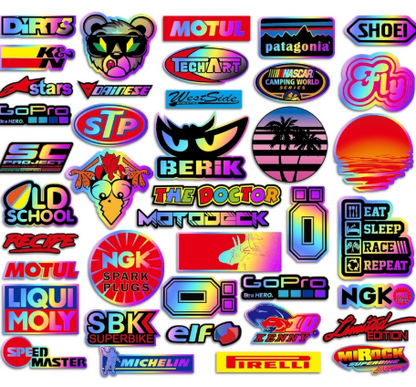5 Random Glossy JDM Stickers